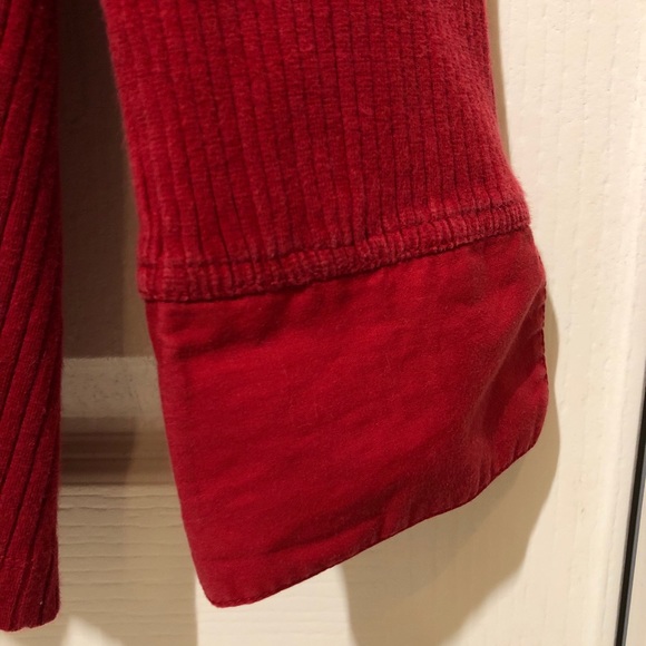 Red Long Sleeve Blouse - Picture 6 of 6